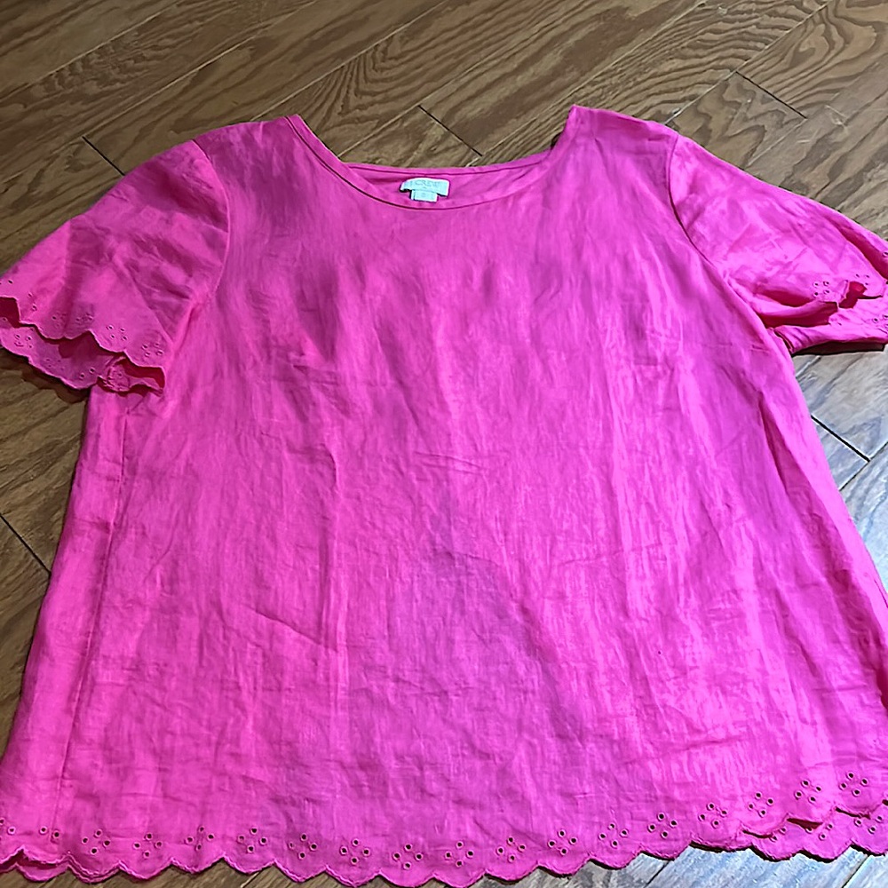 Hot pink short sleeve